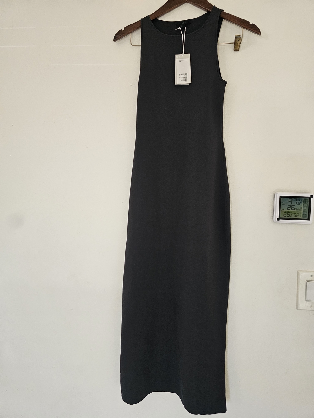 COS Midi Sleeveless Gray Dress - Classic Minimalist